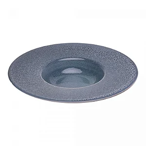 Prato para Risoto de Cerâmica Marine Azul