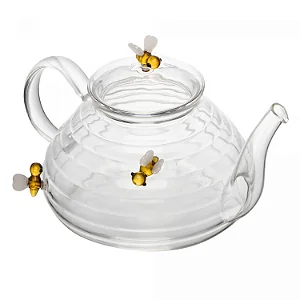 Chaleira de Vidro Borossilicato com Filtro Lovely Bee 650ml