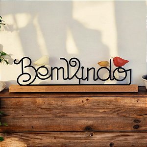Enfeite Bem Vindo Pássaros