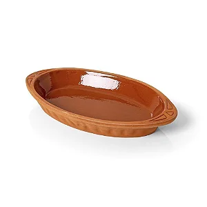 Bandeja de Forno com Alça 25cm Tuzla Mocca