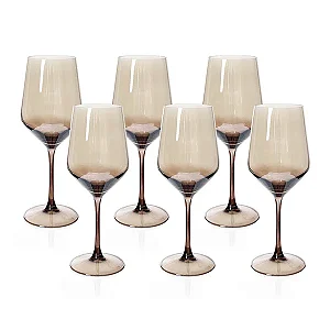 Conjunto Com 2 Taças Bruma Âmbar