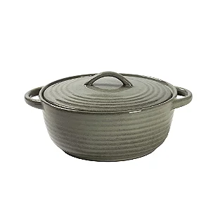 Caçarola em Cerâmica 20,5cm Verde com alça