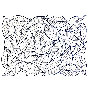 Jogo Americano Auguri Casa Foliage Com Bordado