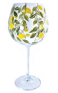 Taça De Cristal Limone Artesanal 600ml