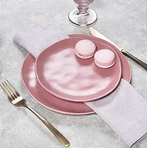 Jogo de Jantar Organic Terracota em Cerâmica – Pratos Rasos e de Lanche | Conjuntos 4 e 6