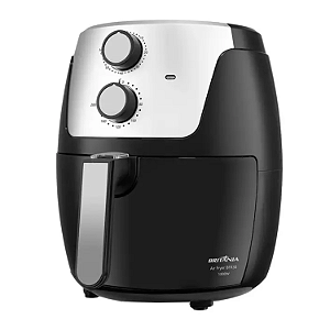 Fritadeira Elétrica Air Fryer 4,2L Preta/Cinza