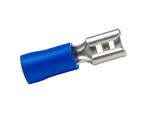 Terminal Fêmea Pré-Isolado 1,5–2,5 mm² Azul para Cabos – 50 Unidades