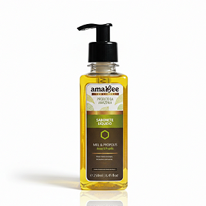Sabonete Líquido Natural de Mel e Própolis Amazônico AmaBee 250ml
