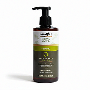 Shampoo Natural Fortalecedor de Mel e Própolis Amazônico AmaBee 250ml