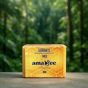 Sabonete em Barra amabee 90g – Limpeza profunda - Hidratação intensa com Mel e Própolis