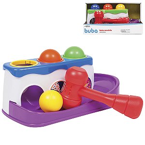 BATE MARTELO COM BOLINHAS BUBA 7971 BRINQUEDO INFANTIL