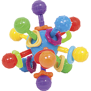 Chocalho Mordedor Flexível Atomic Ball Buba Brinquedo Bebê Desenho:Atomic Ball