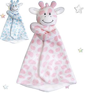 Naninha Bebê Pelúcia Soninho Macia Antialérgica Buba Cor:Rosa