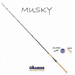 Vara Okuma Musky P/ Dourado e Pintado-EVX-C-801H- 30-65lbs