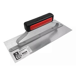 Desempenadeira de Aço Galo Para Gesso Com Cabo Fechado Lisa 120x290mm