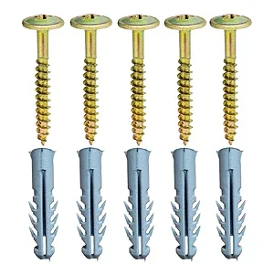 Kit Parafuso Chipboard Flangeado N6 5x35 + c/anel Bucha Nº 6