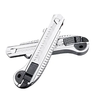 Estilete Prata Profissional + 5 Lâminas