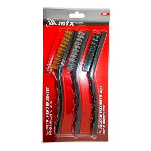 Kit de Escova de Aço MTX 3 Peças