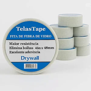 Kit Fitas Telada Drywall 45MM Branca