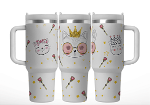 Caneca Térmica 1,2L – Cat Star