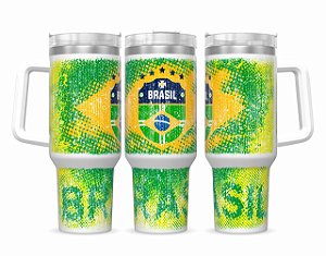 Caneca Térmica Menz 1,2L – Brasil | Copa do Mundo 2026