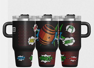 Caneca Térmica Mini Menz 500ml – Barril | Chaves