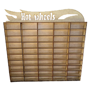 Expositor carrinho  Hot Wheels ( Espaço para 50 carrinhos)