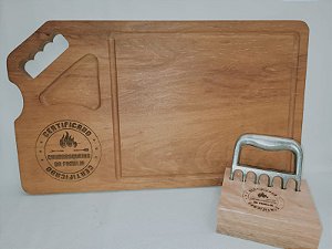 Tabua de carne + Garra de churrasco