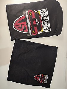 Camiseta preta poliéster