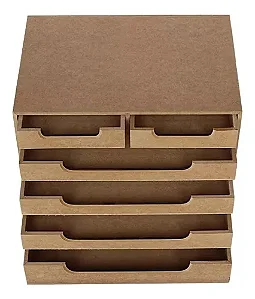 Organizador 6 Gavetas Folhas Sulfite A4