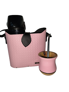🌸 Kit Mateira Rosa – Elegância e Praticidade no seu Chimarrão! 🌸