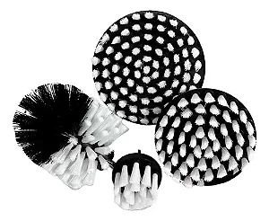 Kit escovas rotativas 4 peças