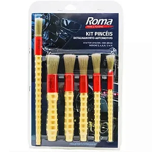 Kit Pincéis Detalhamento Automotivo