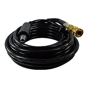 MANGUEIRA TRAMA NYLON (M22/14 E 15 X ENGATE RÁPIDO) P/ LAVADORAS ALTA PRESSÃO – 10 METROS