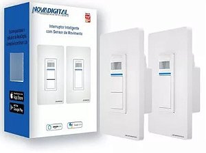 INTERRUPTOR INTELIGENTE COM SENSOR DE MOVIMENTO  NOVA DIGITAL