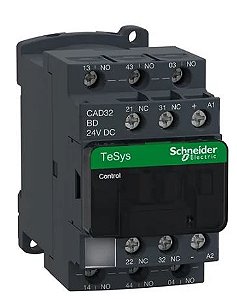 CONTATOR AUXILIAR CAD32BD 24V SCHNEIDER