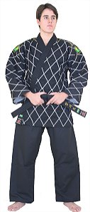 Dobok / Kimono para Hapkido Mestre (Cor Preta)