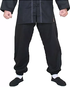 Calça de Kung Fu - em Tecido Oxford ( sintético ) .