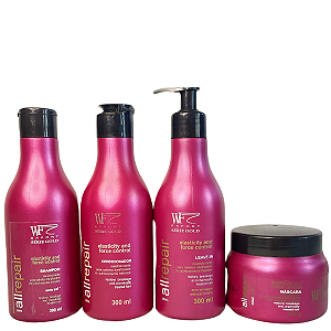 Kit Completo de Hidratação para Cabelos Com Química, Progressiva, Alisamento e Relaxamento 1.150ml