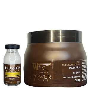 Kit Máscara Creme e Ampola SOS Capilar para cabelos com Pré e Pós Químicas Progressivas 512ml