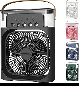 Climatizador Ventilador Umidificador De Ar Usb Com Luz Led