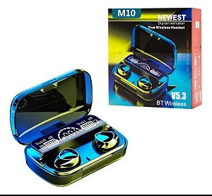 FONE De OUVIDO SEM FIO M10 TWS Bluetooth 5.3