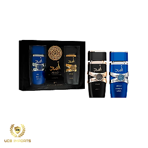 Kit Asad + Asad Zanzibar Lattafa - Eau de Parfum - 100ml cada - Masculino