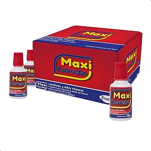 Corretivo Líquido Branquinho Frama Maxi Corretor Branco 18ml - Caixa c/ 12 Un