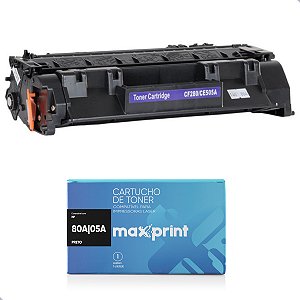Toner 80A Cf280A 05A CE505A Maxprint Compatível Com Hp LaserJet 400 M401 425 2035 2050 2055 Rende 2700 Cópias
