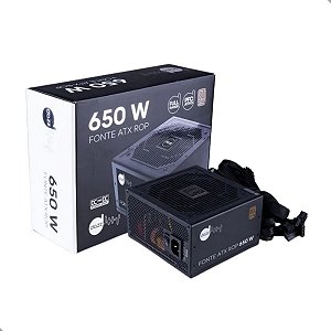 Fonte De Alimentação ATX 650w 80 Plus Bronze Pfc Ativo Computador PC Gamer