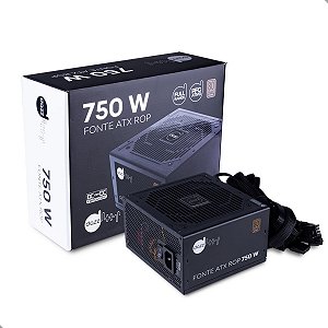 Fonte De Alimentação Gamer Atx 750w Pfc Ativo 80 Plus Bronze