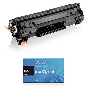 Cartucho de Toner 83A Maxprint Preto Compatível CF283A p/ Impressoras HP LASERJET M125 125FW M127FW