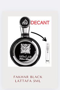 DECANT DO FAKHAR BLACK MASCULINO 5 ML
