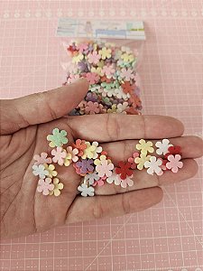 Recortes de feltro mini flor 1 cm 300 unidades